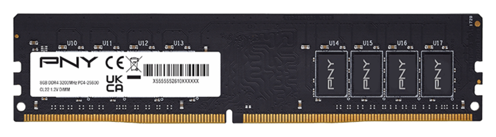 PNY MD8GSD43200-SI módulo de memoria 8 GB 1 x 8 GB DDR4 288-pin DIMM - detalle