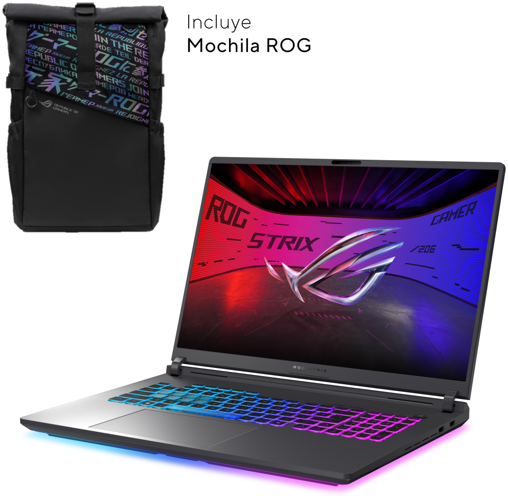 PORTATIL ASUS ROG STRIX G18 G815LR-S9046 U9 275HX 32GB 1TB RTX5070 Ti 18" FDOS - detalle