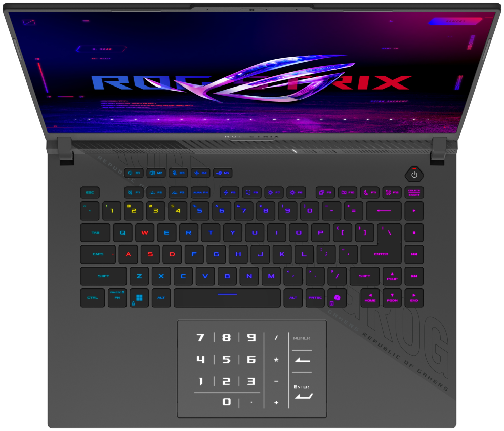PORTATIL ASUS ROG STRIX G614FR-TS365 R9 955HX 16GB 1TB 16" FreeDOS GRIS noAC - detalle