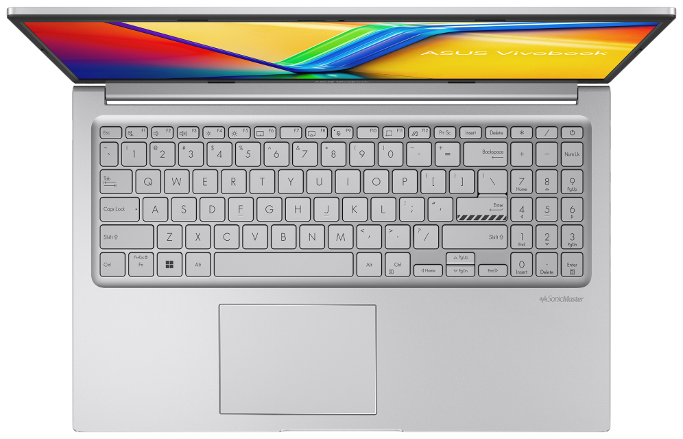 PORTATIL ASUS VIVOBOOK 15 X1504MA-BQ221 CORE 7 350 16GB 512GB 15.6" FDOS PLATA - detalle