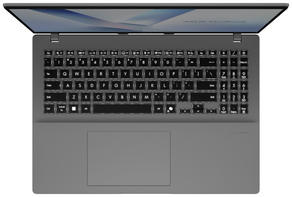 PORTATIL ASUS VIVOBOOK 16 D1607GA-MB086W R7 AI 445 16GB 512GB 16" W11H PLATA - detalle