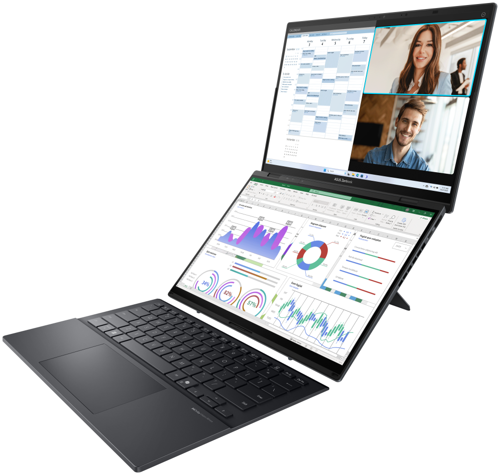 PORTATIL ASUS ZENBOOK DUO UX8406CA-QL336W U7 255H 32GB 1TB 14"OLED W11H - detalle