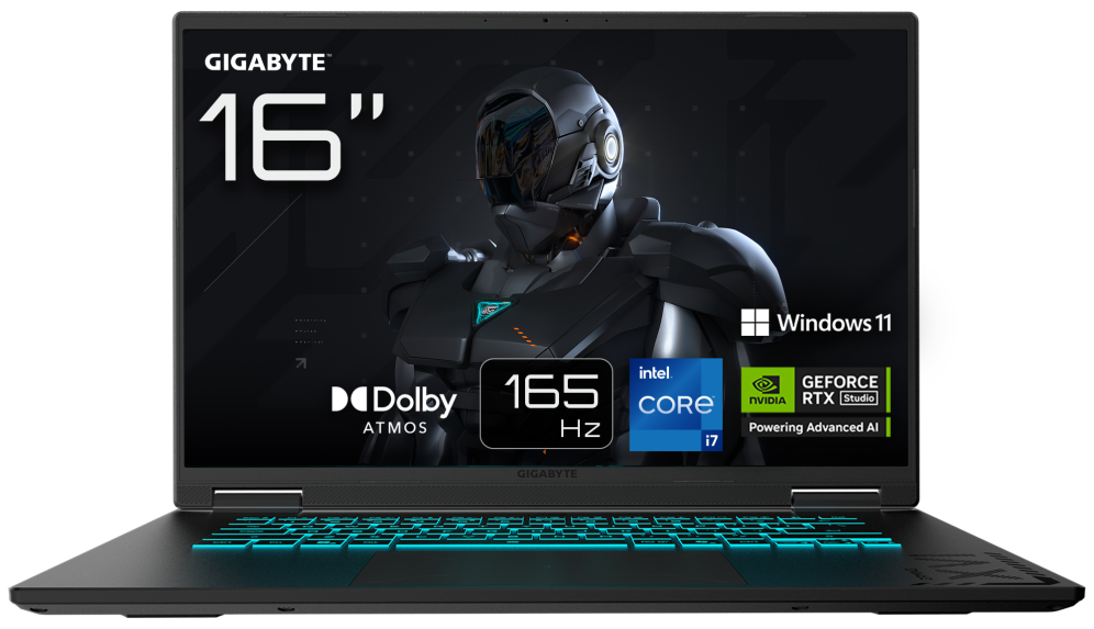 GIGABYTE GAMING A16 CWH Portátil Gaming - 16.0“. 165Hz WUXGA. Intel Core i7-13620H. NVIDIA RTX 5070. 32GB DDR5 5200MHz. 