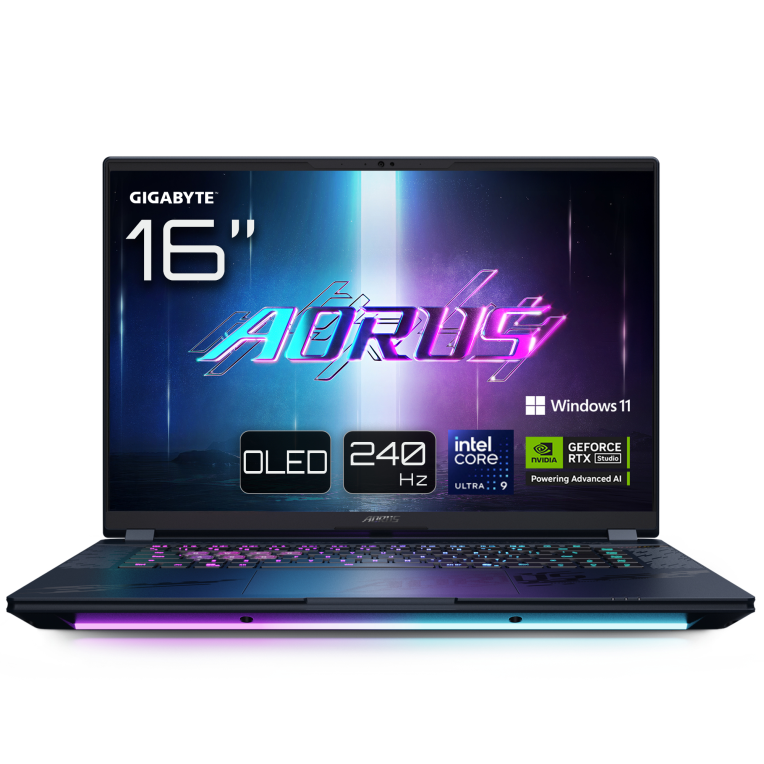 PORTATIL GIGABYTE AORUS MASTER 16 U9-275HX RTX 5090 32GB 1TB 16"OLED W11P - detalle