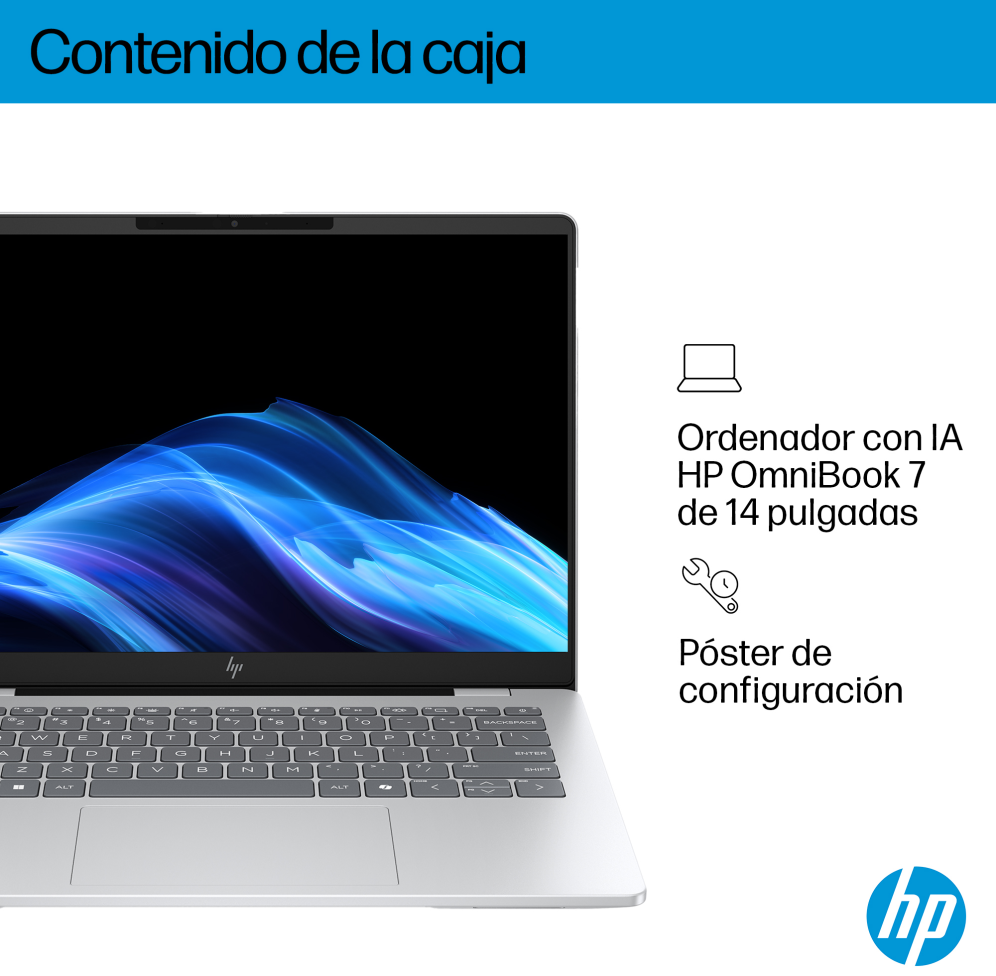 PORTATIL HP OMNIBOOK 7 14-fr0011ns U5-225U 16GB 1TB 14"OLED W11H - detalle