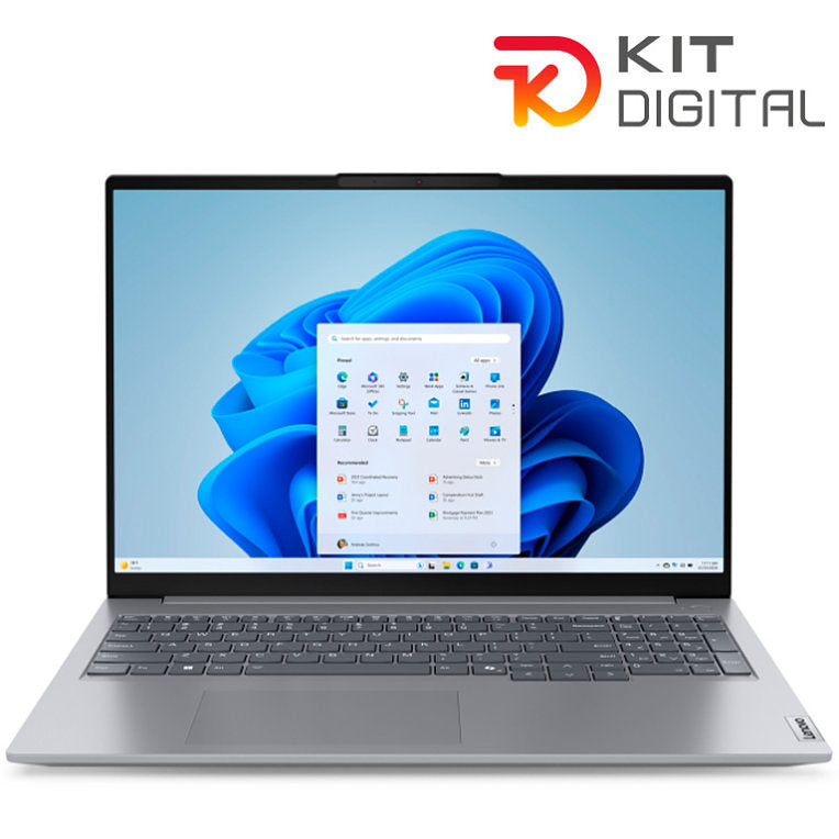 Lenovo ThinkBook 16 G7 ARP AMD Ryzen™ 5 7535HS Portátil 40.6 cm (16") WUXGA 16 GB DDR5-SDRAM 512 GB SSD Wi-Fi 6 (802.11a