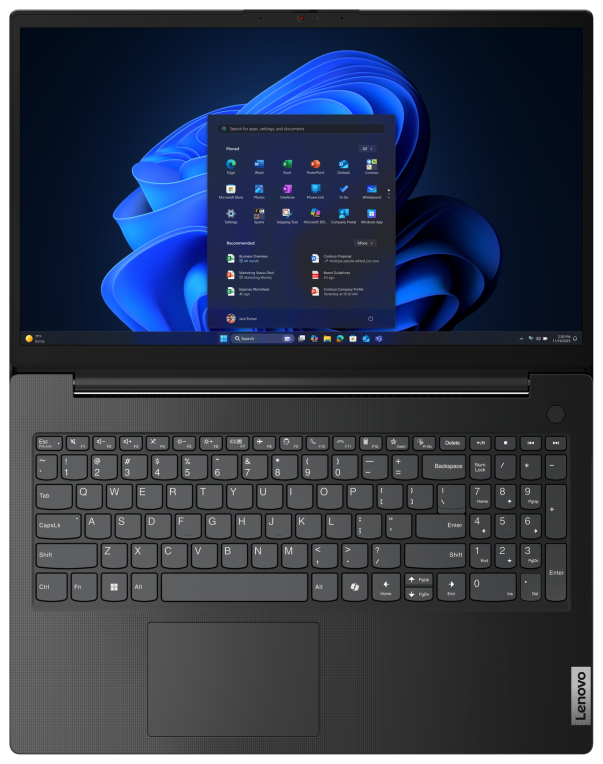 PORTATIL LENOVO V15 G6 N100 8GB 256GB 15.6" FreeDOS - detalle