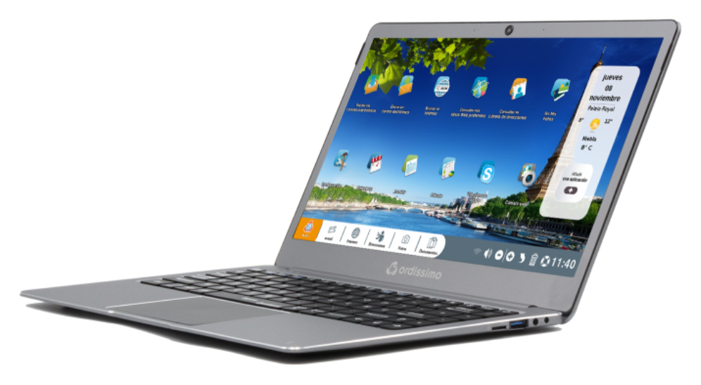 PORTATIL ORDISSIMO AGATHE 3 N4000 64GB EMMC 14" METAL - detalle