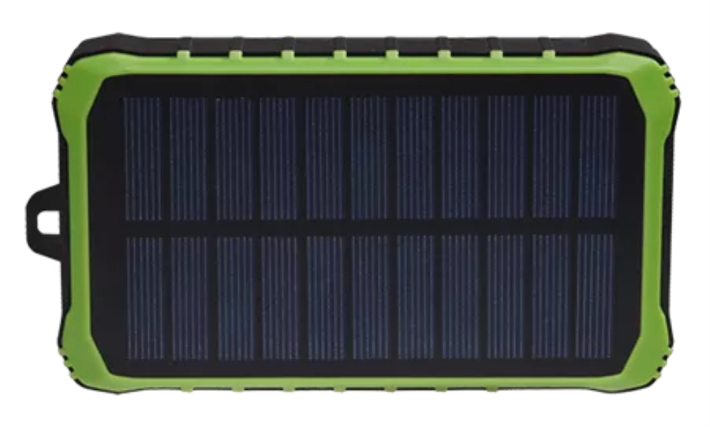 POWEBANK DENVER SOLAR DE 10000MAH CON MANIVELA MANUAL - detalle