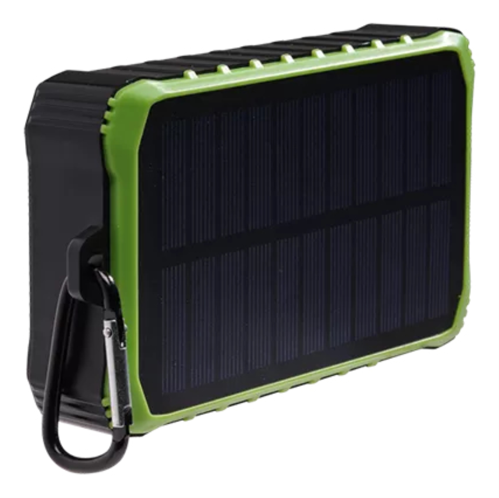 POWEBANK DENVER SOLAR DE 10000MAH CON MANIVELA MANUAL - detalle