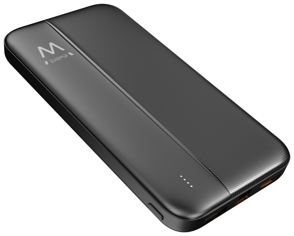 POWER BANK EWENT SLIM 10.000MAH PD 22.5W 1XUSB-C 1XTYPE-C 2XUSB-A - detalle