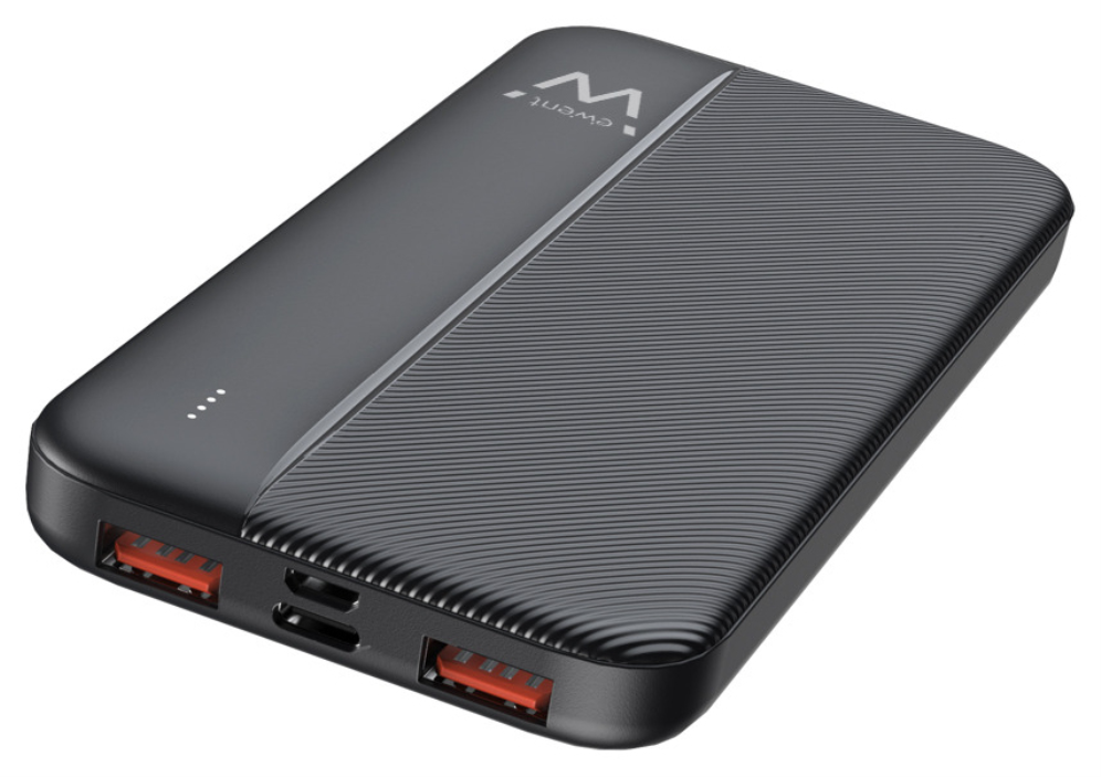 POWER BANK EWENT SLIM 10.000MAH PD 22.5W 1XUSB-C 1XTYPE-C 2XUSB-A - detalle