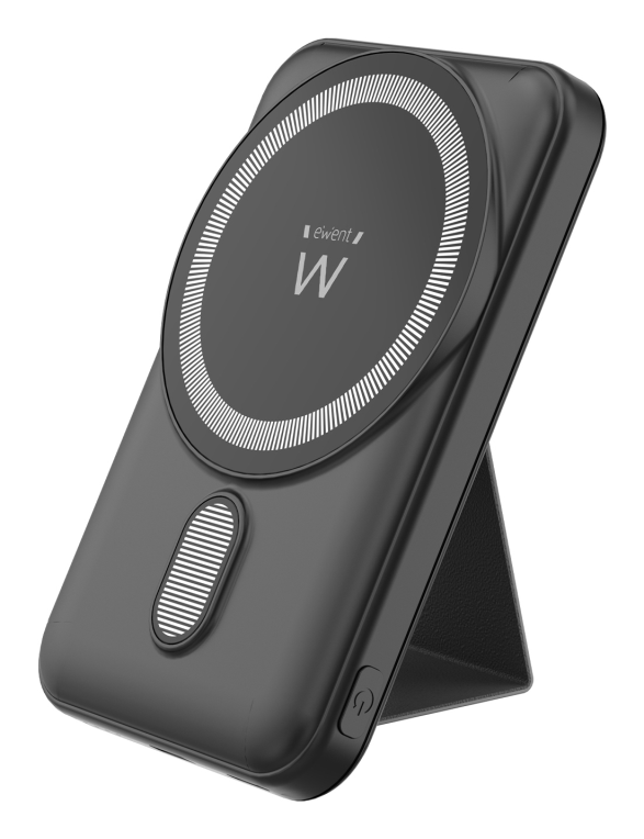 Ewent EW1162 batería externa Polímero de litio Cargador inalámbrico Negro