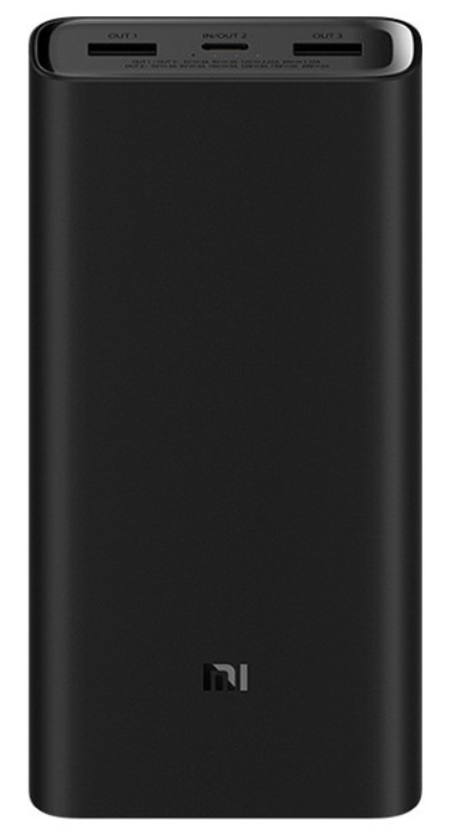POWER BANK XIAOMI REDMI BATERIA 20000 MAH CARGA RAPIDA 2XUSB-A 1XUSB-C