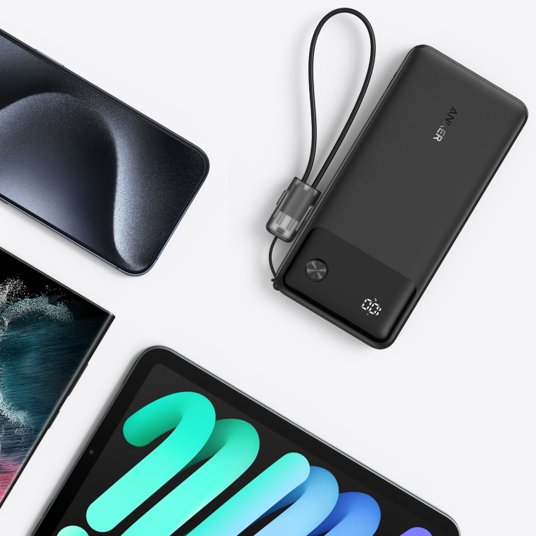 POWERBANK ANKER POWER BANK 10000MAH 22.5W BLACK - detalle