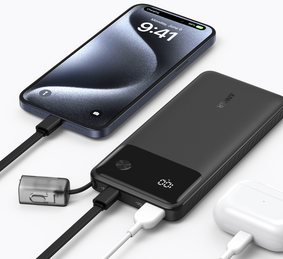 POWERBANK ANKER POWER BANK 10000MAH 22.5W BLACK - detalle