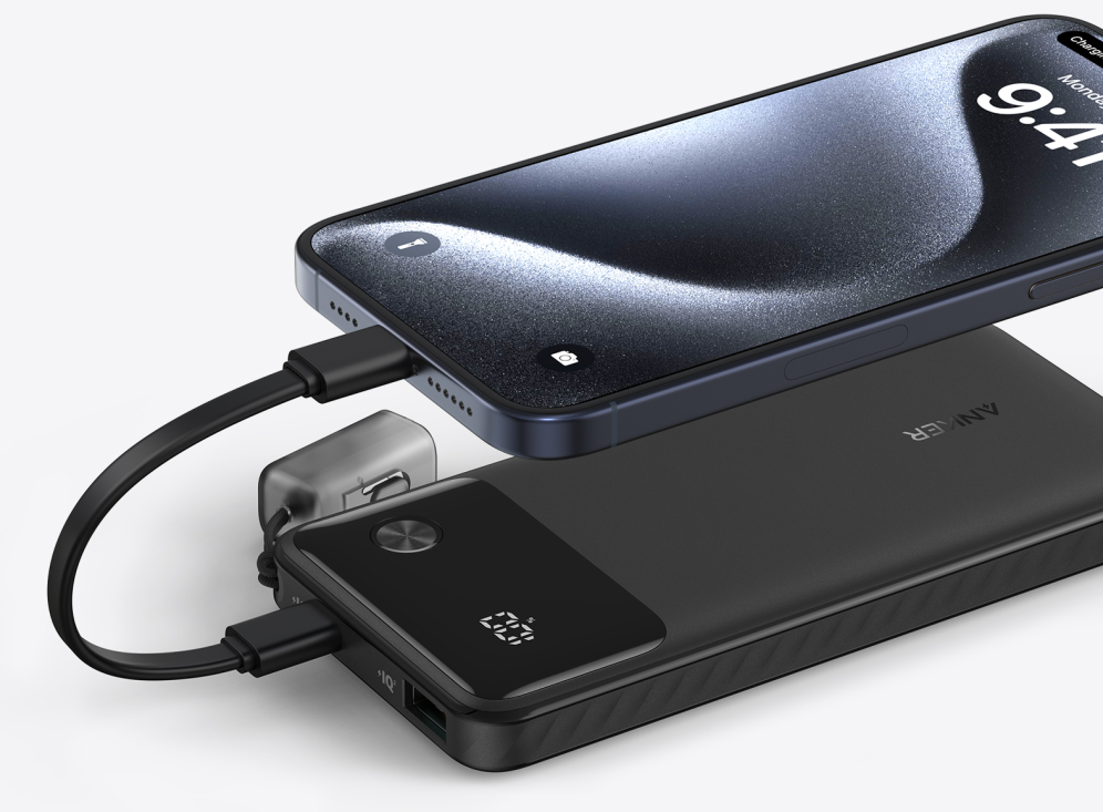 POWERBANK ANKER POWER BANK 10000MAH 22.5W BLACK - detalle