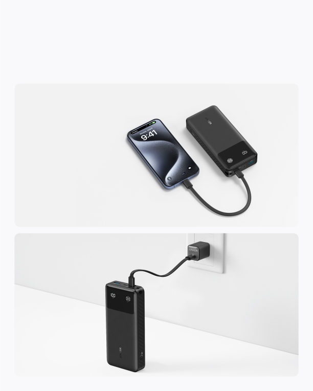 POWERBANK ANKER POWER BANK 20000MAH 30W BLACK - detalle