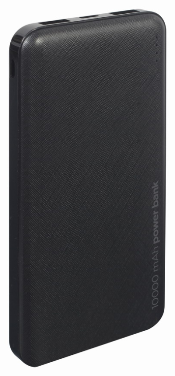 POWERBANK GEMBIRD 10000mAh 1x microUSB A 2x USB-A NEGRO