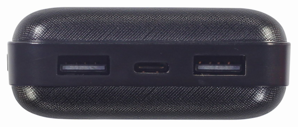 POWERBANK GEMBIRD 20000mAh 1x microUSB A 2x USB-A NEGRO - detalle