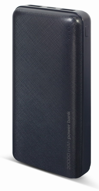 POWERBANK GEMBIRD 20000mAh 1x microUSB A 2x USB-A NEGRO - detalle
