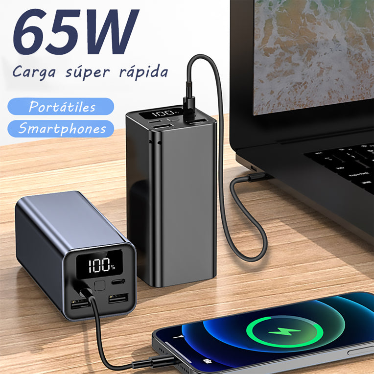Leotec Batería externa para portátiles 65W POWER DELIVERY 20.000mAh