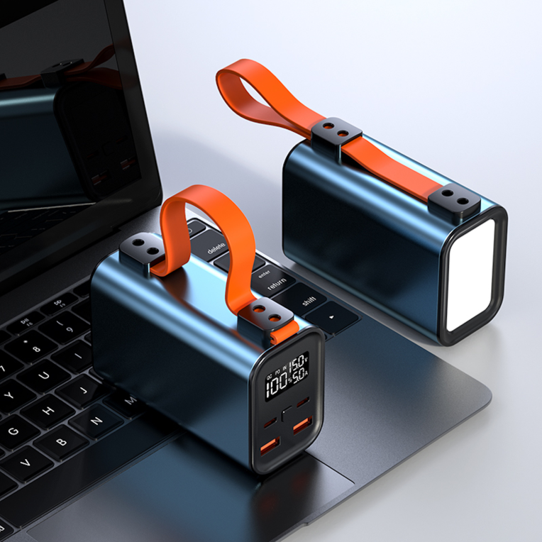 POWERBANK LEOTEC 30000 MAH PD 100W CARGA RAPIDA 2 SALIDAS USB-C 2 SALIDAS USB-A - detalle