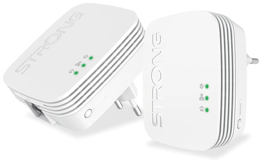 Strong Powerline 600 Duo Mini 600 Mbit/s Ethernet Blanco 2 pieza(s)