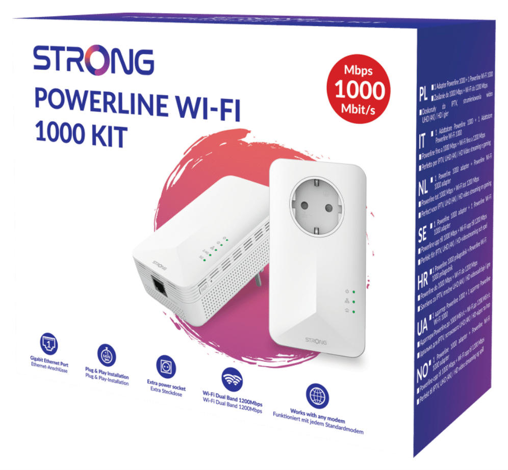POWERLINE STRONG POWERL1000DUOWIFIEUV2 - detalle