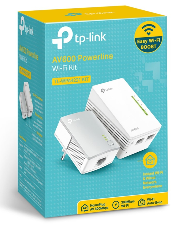 POWERLINE WIFI TP-LINK AV600 300 MBPS 2 PUERTOS - detalle