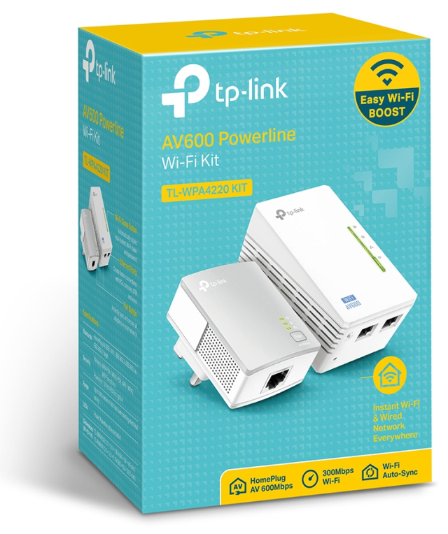 POWERLINE WIFI TP-LINK AV600 KIT 2UDS 2 PORT - detalle