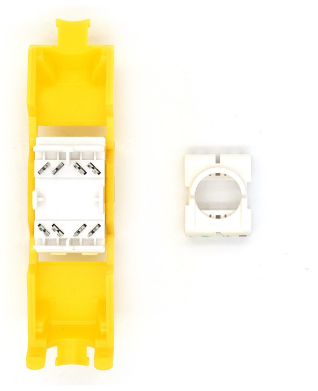 PRESA KEYSTONE WP CAT.6A UTP, TOOLLESS, COLOR AMARILLO - detalle