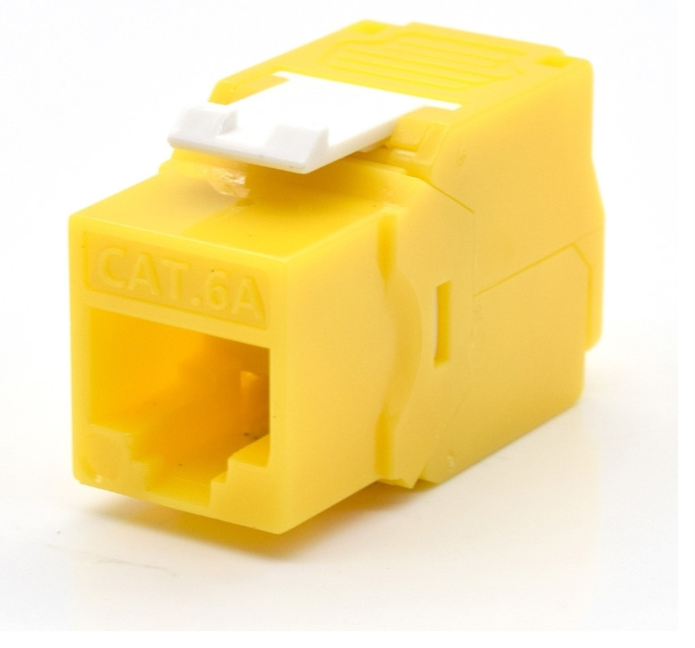 PRESA KEYSTONE WP CAT.6A UTP, TOOLLESS, COLOR AMARILLO