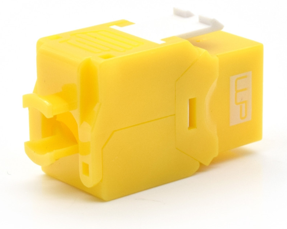 PRESA KEYSTONE WP CAT.6A UTP, TOOLLESS, COLOR AMARILLO - detalle