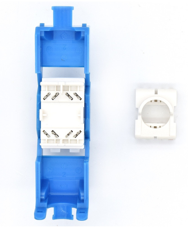 PRESA KEYSTONE WP CAT.6A UTP, TOOLLESS, COLOR AZUL - detalle