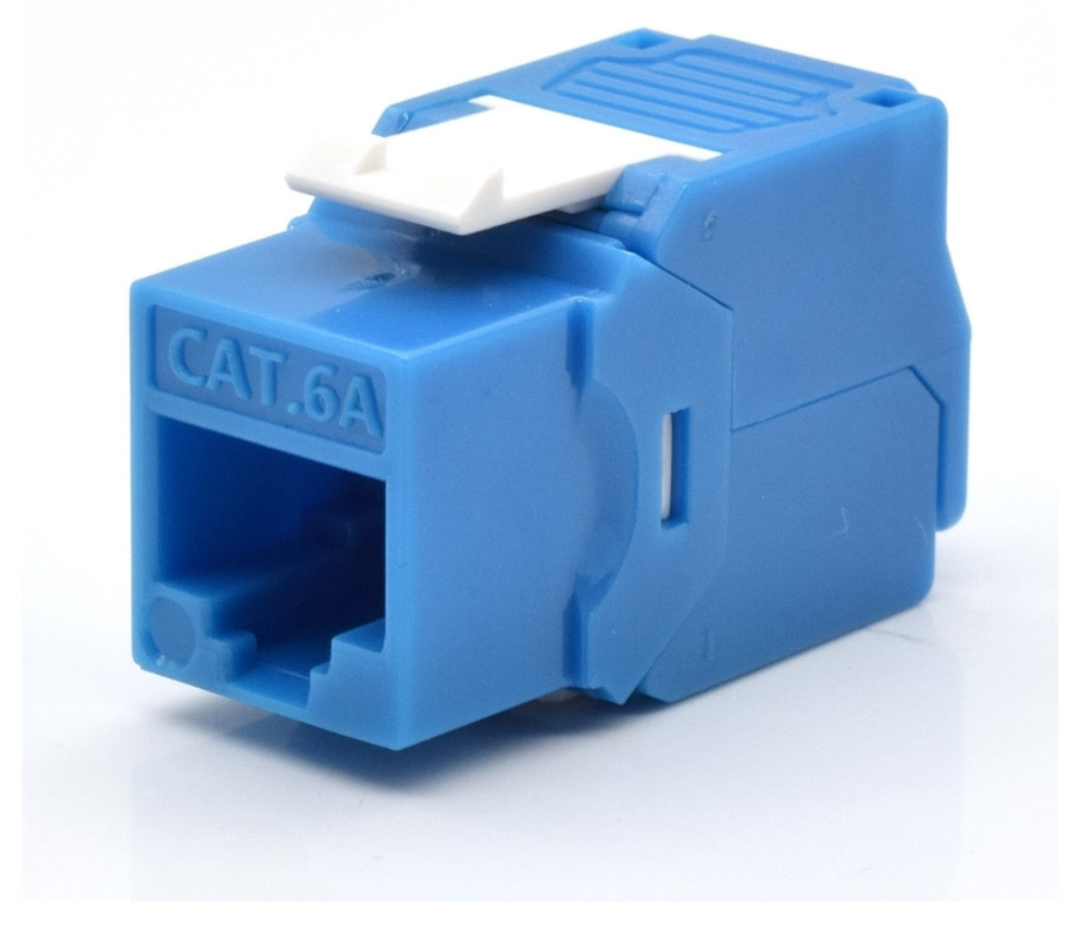 PRESA KEYSTONE WP CAT.6A UTP, TOOLLESS, COLOR AZUL