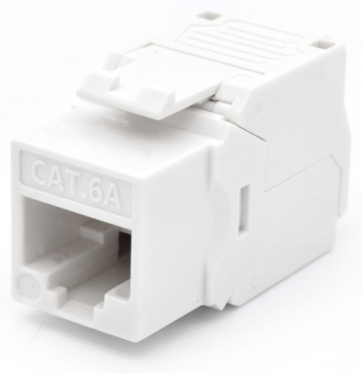 PRESA KEYSTONE WP CAT.6A UTP, TOOLLESS, COLOR BLANCO