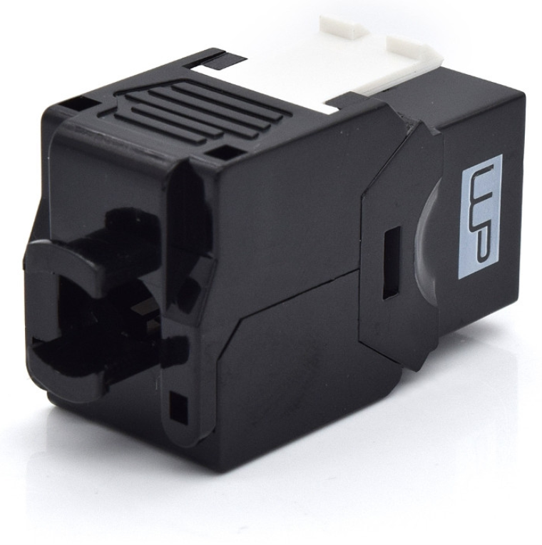 PRESA KEYSTONE WP CAT.6A UTP, TOOLLESS, COLOR NEGRO - detalle