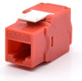 PRESA KEYSTONE WP CAT.6A UTP, TOOLLESS, COLOR ROJO