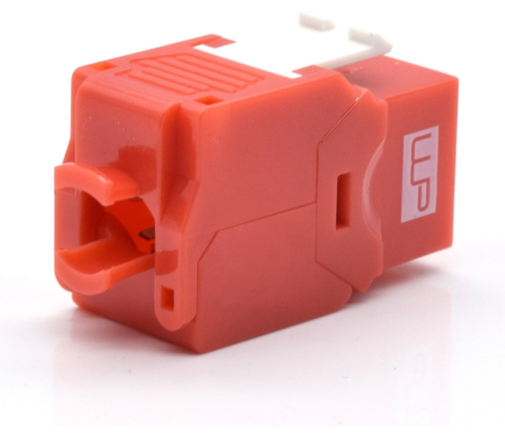 PRESA KEYSTONE WP CAT.6A UTP, TOOLLESS, COLOR ROJO - detalle