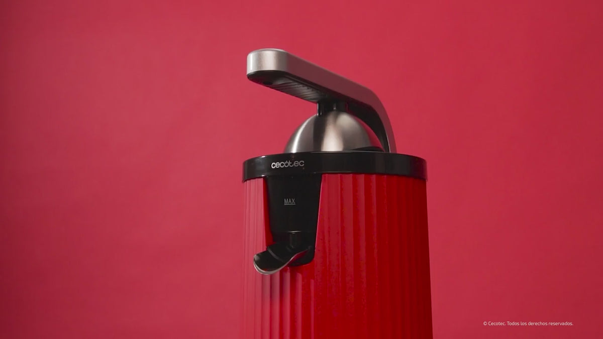 EXPRIMIDOR CECOTEC 03363 XQUEEZE RETROJUICE 600 - video
