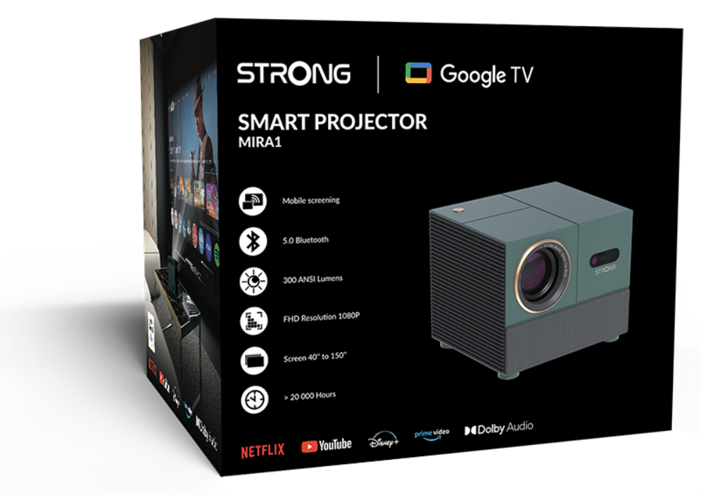 PROYECTOR STRONG MIRA 1 FHD STREAMING - detalle
