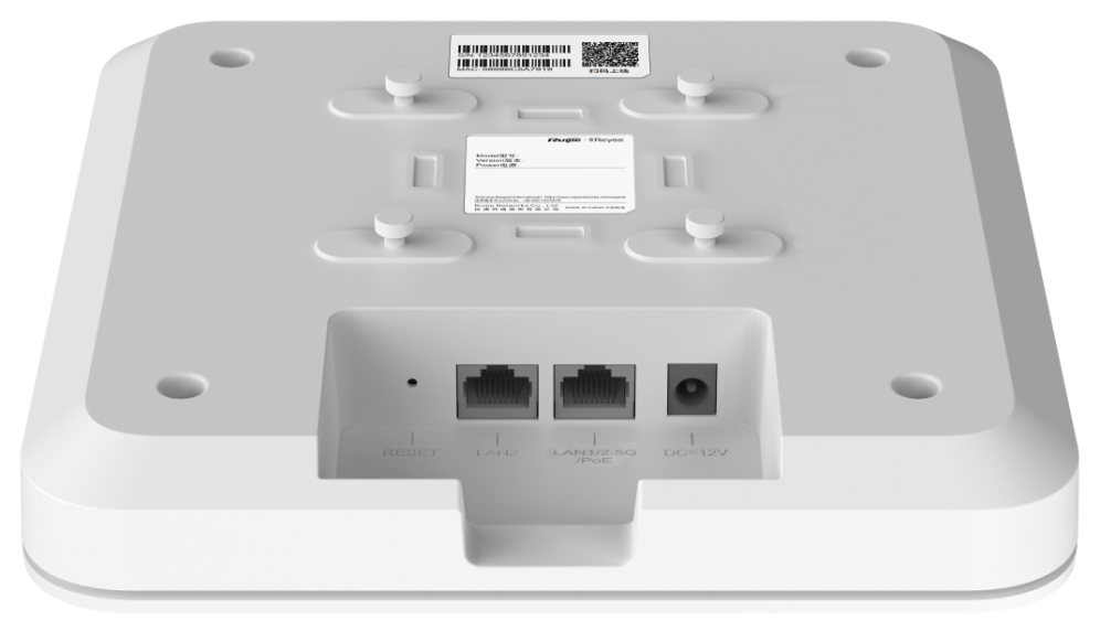 PUNTO DE ACCESO RUIJIE REYEE RG-RAP2260 WIFI6 3000 TECHO GIGABIT 2p CUADRADO - detalle