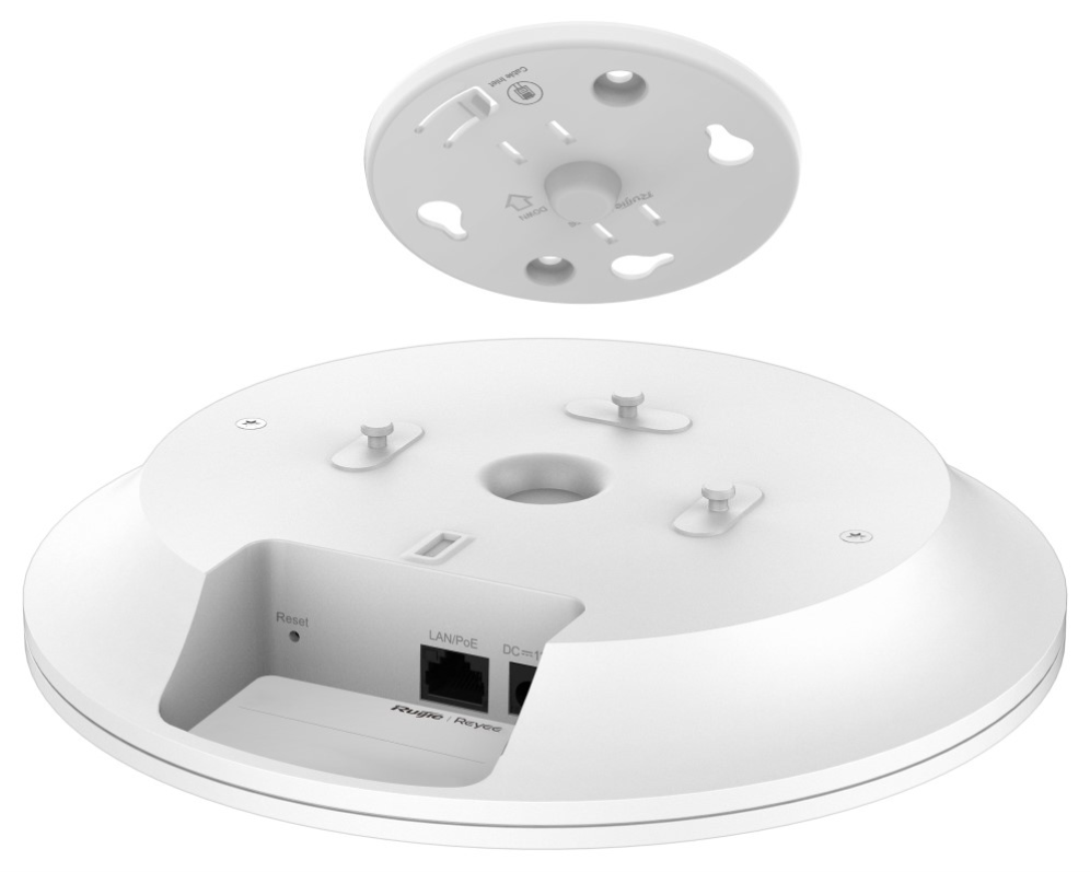 PUNTO DE ACCESO RUIJIE REYEE RG-RAP2266 WIFI6 3000 TECHO GIGABIT REDONDO - detalle