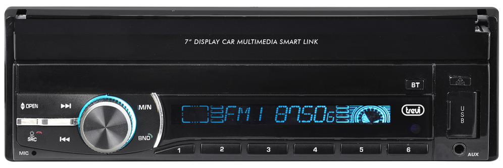 RADIO COCHE TREVI MDV 6380 DAB/VIDEO MONITOR 7" +RDS+USB+AW BLAC - detalle