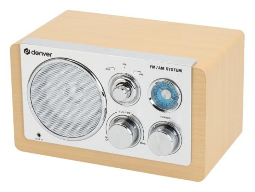 RADIO DENVER DE DISEÑO MODERNO BEIGE - detalle