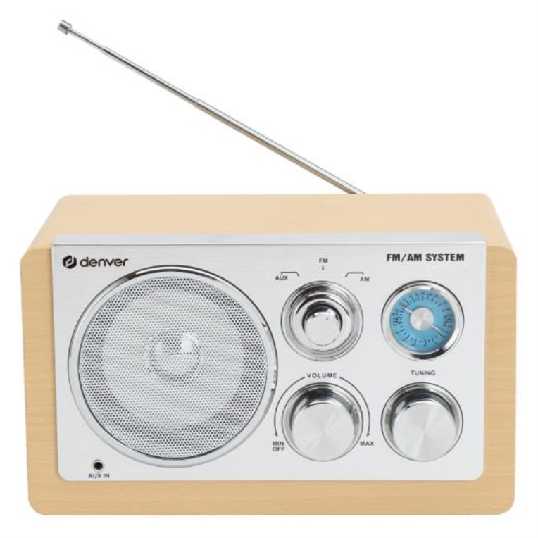 RADIO DENVER DE DISEÑO MODERNO BEIGE - detalle