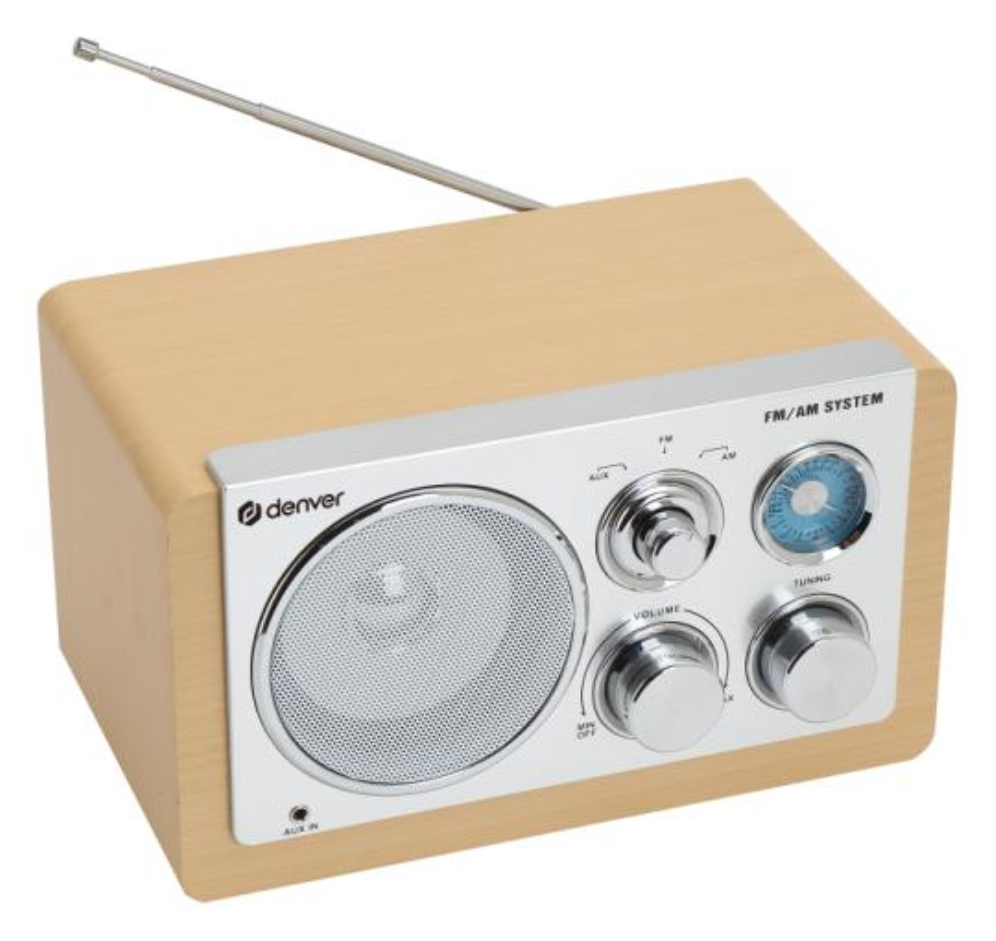RADIO DENVER DE DISEÑO MODERNO BEIGE - detalle