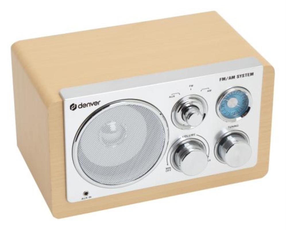 RADIO DENVER DE DISEÑO MODERNO BEIGE - detalle