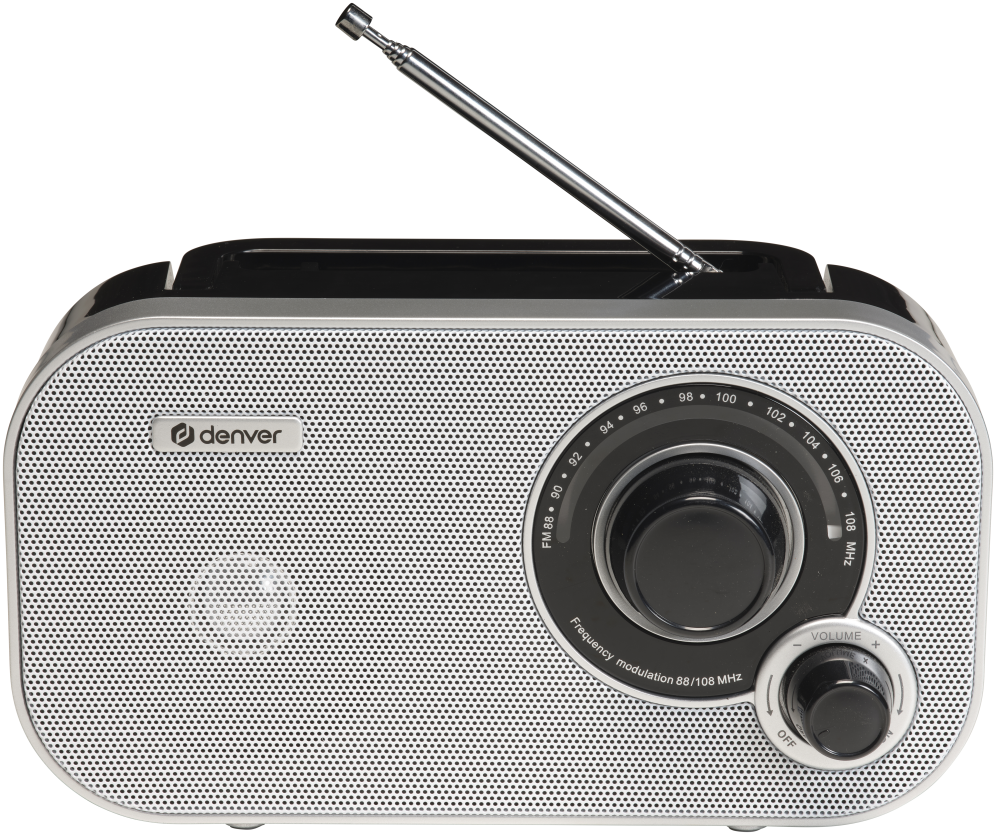 RADIO DENVER FM CON SINTONIZACION ANALOGICA BLANCA